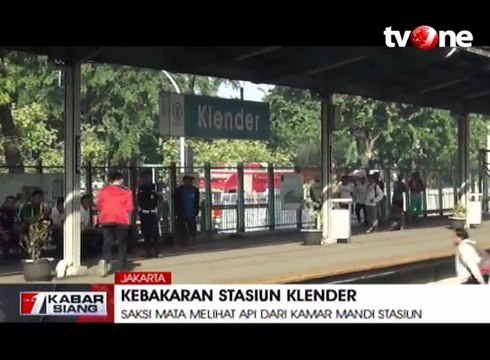 Kebakaran di Stasiun Klender, Diduga Akibat Korsleting