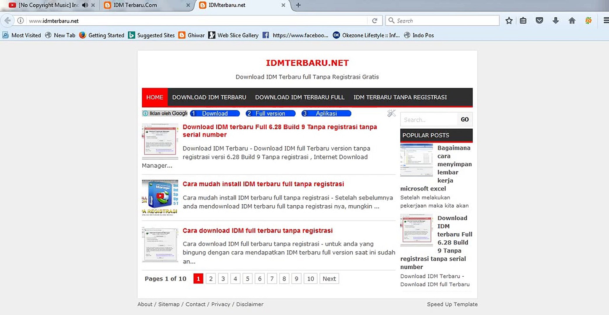 ⁣Cara mudah download IDM terbaru 6 28 BUILD 9 tanpa serial & cara install