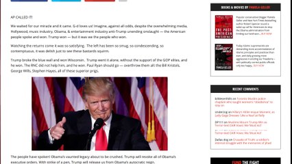 Donald Trump & Hypocrisy of Pamela Geller| BEFORE & AFTER US 2016 ELECTION