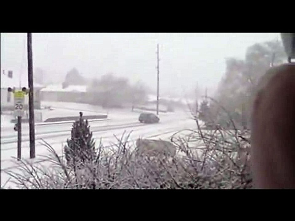 Cars Crashing And Sliding on Ice