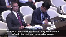 UN court orders Pakistan to stay execution of Indian 'spy'