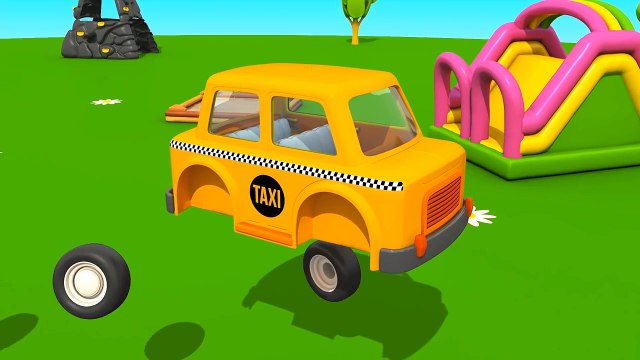 Leo der neugierige Lastwagen - Besuch von einem TAXI - Animation für Kinder