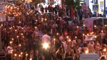 Samsun'da 3 Bin Kişilik Fener Alayı Yürüyüşü