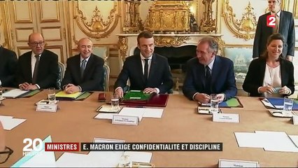 Ministres : Emmanuel Macron exige confidentialité et discipline