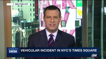 i24NEWS DESK | Vehicular incident   in NYC's Times Square | Thursday, May 18th 2017