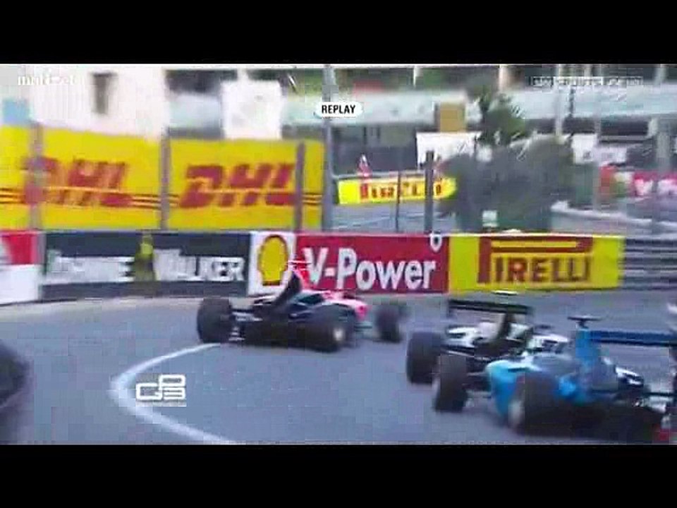 Conor Daly Horror Crash 2012 GP3 Series in Monaco