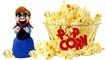 Frozen Anna Popcorn Machine Overload - Frozen Cartoons for Kids Play Doh Stop Motion
