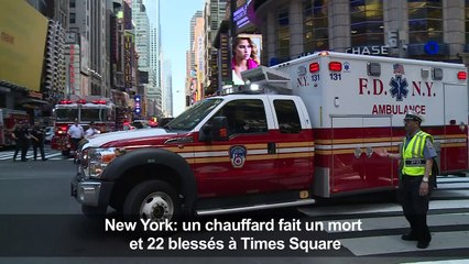 Des témoins racontent l'accident sur Times Square