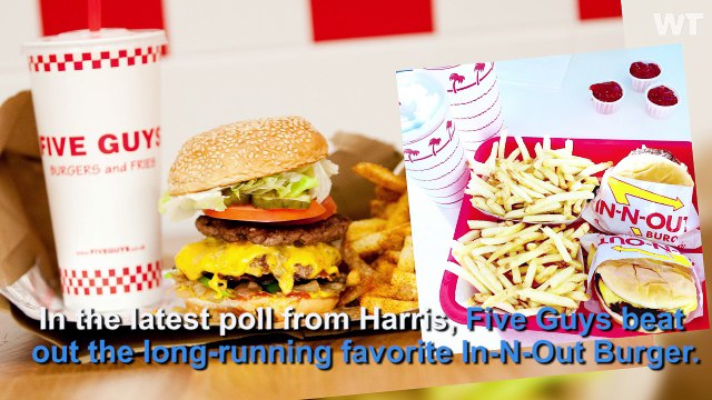 Five Guys Replaces In-N-Out As America's Favorite Burger