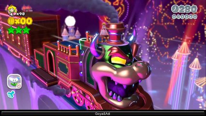 Super Mario 3D World - Part 20 HD - 100% Walkthrough - World 8 (8-Train, 8-4, 8-5) Green Stars & Stamps