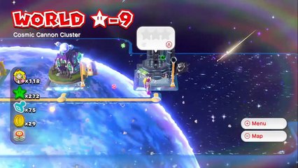 Super Mario 3D World - Part 31 HD - 100% Walkthrough- World Star-9 - Cosmic Cannon Cluster