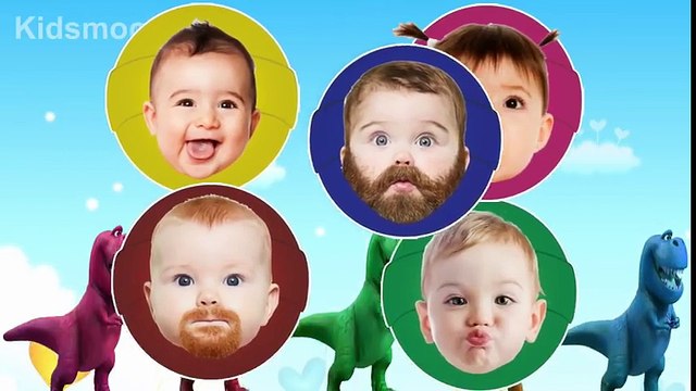Little Babies Transform Dinosaur 3D Learn Colors New Episodes Finger Family Songs for Children 2017