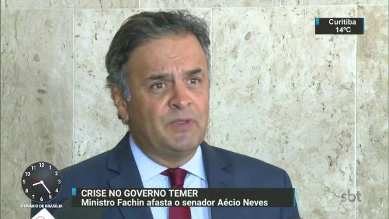 Aécio Neves é afastado do Senado e deixa a presidência do PSDB