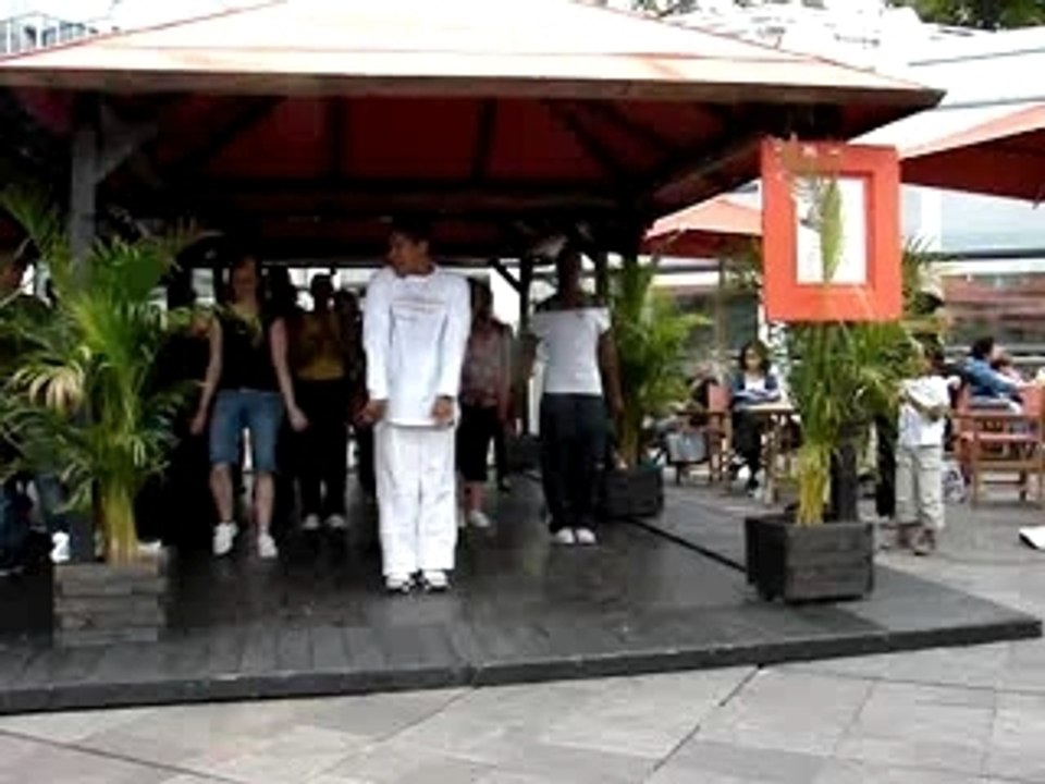 Cour de HipHop Newstyle à la terrasse du forum2