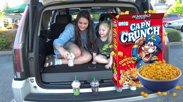 Starbucks TASTE TEST! Dragon Frappuccino! Crazy FRAPPUCCINOS! UNICORN! The Toytastic Sisters