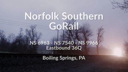 Norfolk Southern GoRail Leads 36Q at Boiling Springs, PA