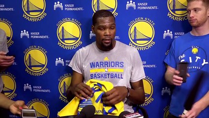 Download Video: 【NBA】Kevin Durant Practice Interview  Warriors vs Spurs  Game 3  May 18, 2017  NBA Playoffs