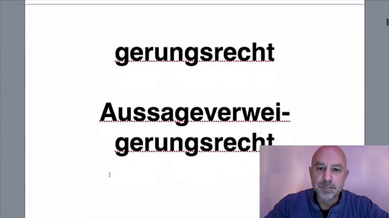 Rechte nicht auszusagen im Strafrecht