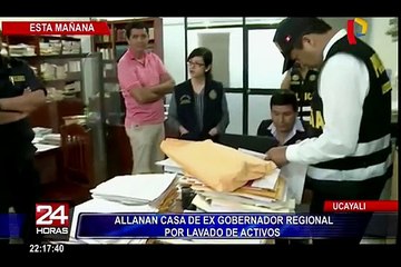 Intervienen viviendas y avionetas de ex gobernador de Ucayali
