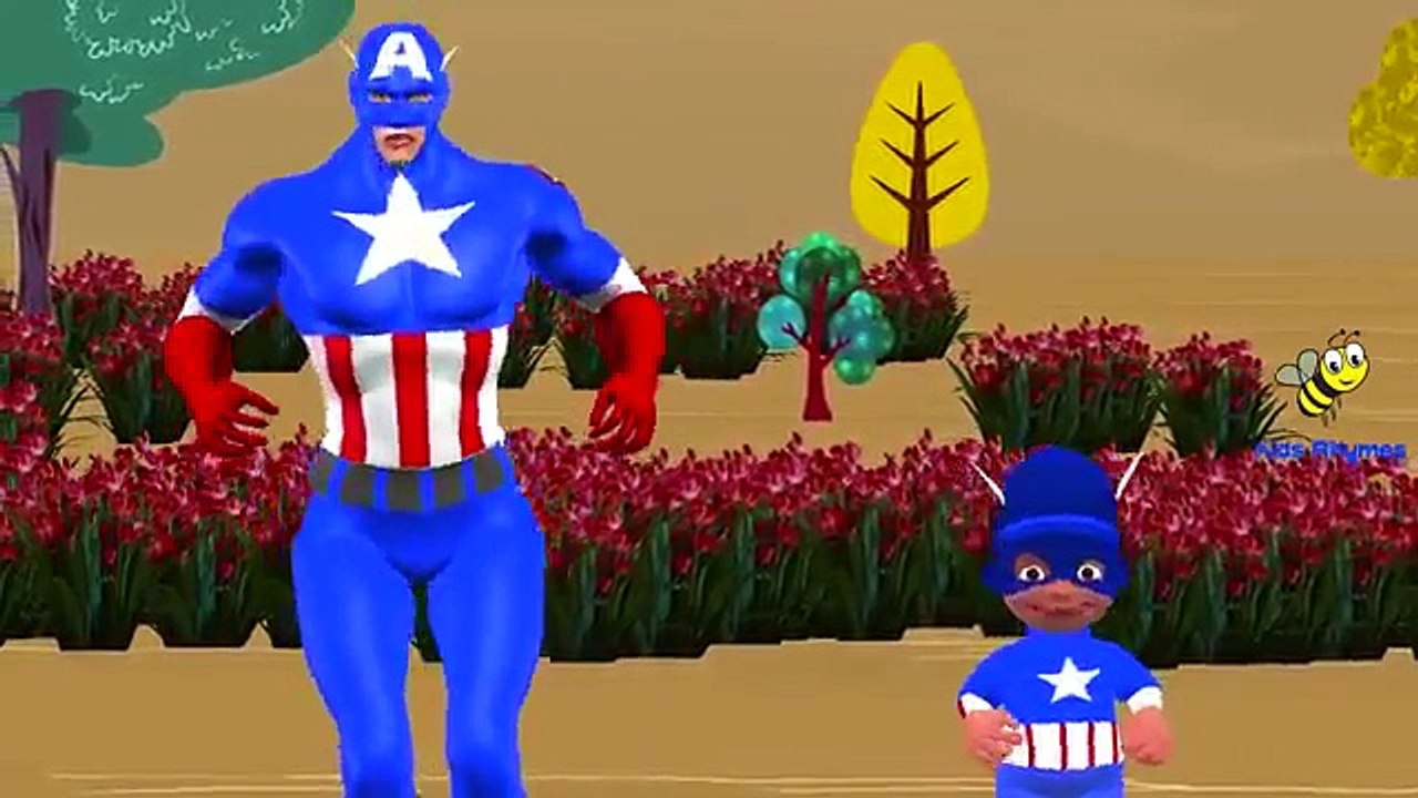 Captain America Johny Johny Yes Papa  Captain America Cartoons Johny Johny Yes Papa Nursery Rhymes