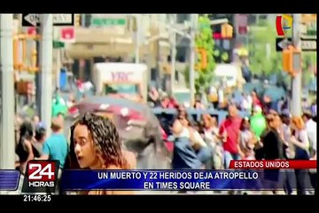 EEUU: cámaras captan atropello múltiple en Times Square