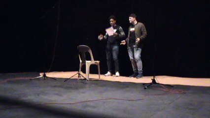 Lycée Carriat, lecture d'un poème de Philippe Makita