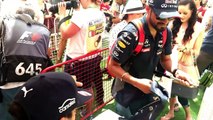 Daniel Ricciardo and Max Verstappen meet the fans in Bahrain