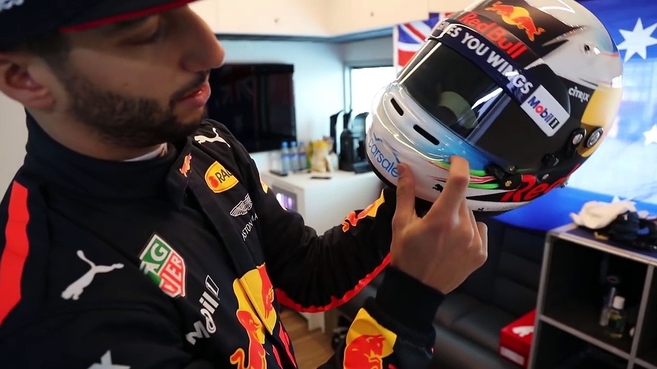 Inside Daniel Ricciardo's Driver Room