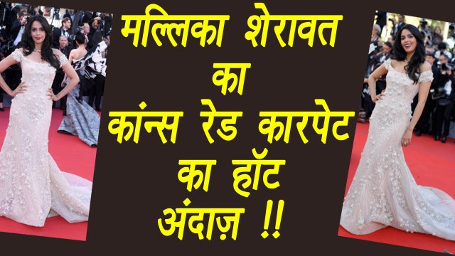 Cannes Film Festival 2017: Mallika Sherawat sets FIRE at RED CARPET; Watch Here | FilmiBeat