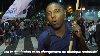 Brésil: Manifestation contre le président Temer