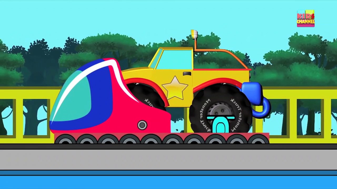 Monster Truck Tour To Amusement Park _ The Day at Amusement Park _ Baby videos-nwy08LKr