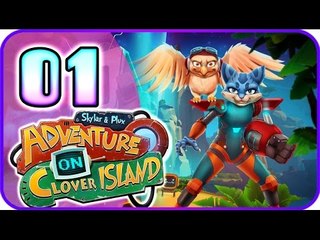 Skylar & Plux: Adventure on Clover Island Walkthrough Part 1 (PS4, PC) No Commentary