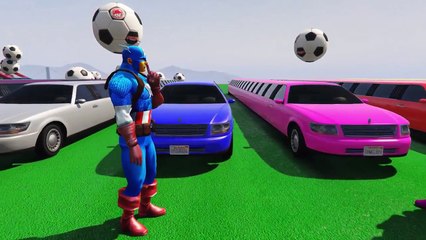 Colors for Kids to Learn w Color Long Cars in Spidermen Cartoon & Video Learning Colors for Children