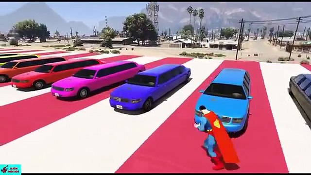 Learn Colors Cars Motorbike in Spidermen Colours for Kids & Video Learning Colors for Children