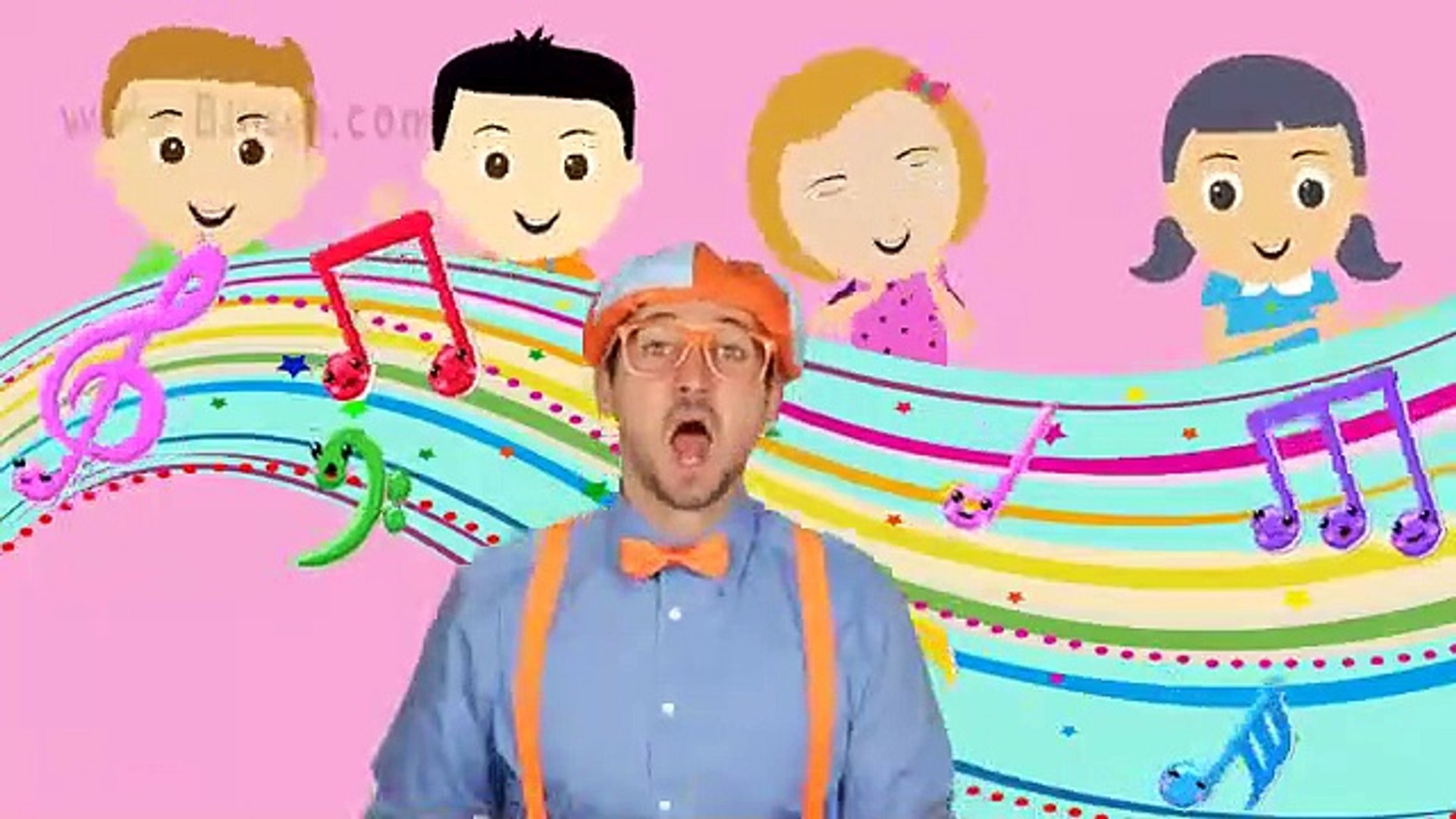 ⁣Blippi Wheels On The Bus  Songs For Toddlers