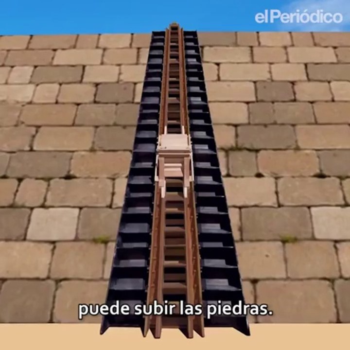 Herminio Fernández, carpintero jubilado, diseña una máquina para construir las pirámides de Egipto
