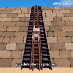 Herminio Fernández, carpintero jubilado, diseña una máquina para construir las pirámides de Egipto