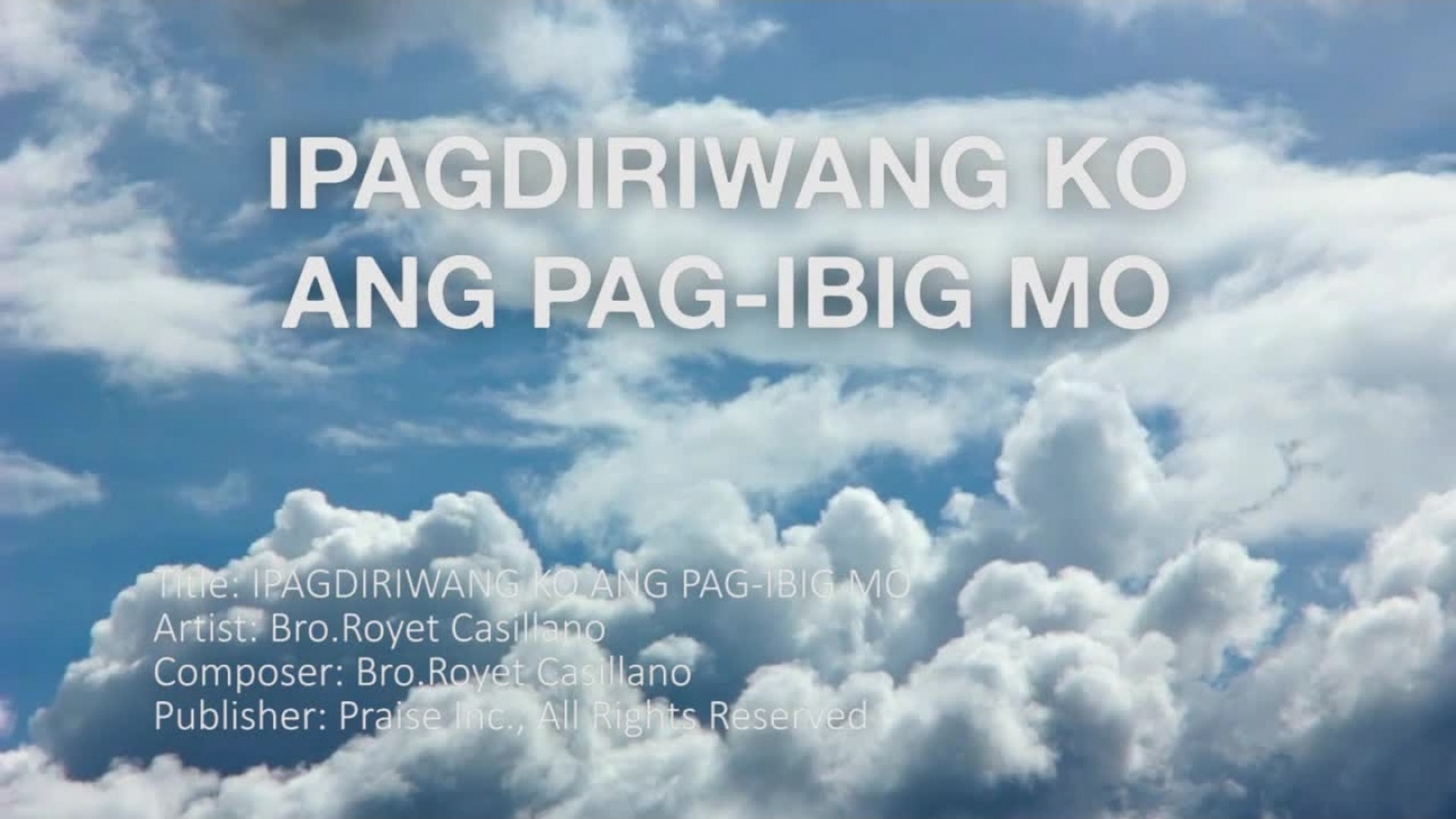 Royet Casillano - Ipagdiriwang Ko Ang Pag-ibig Mo