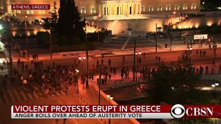 Protests in Greece enter second day