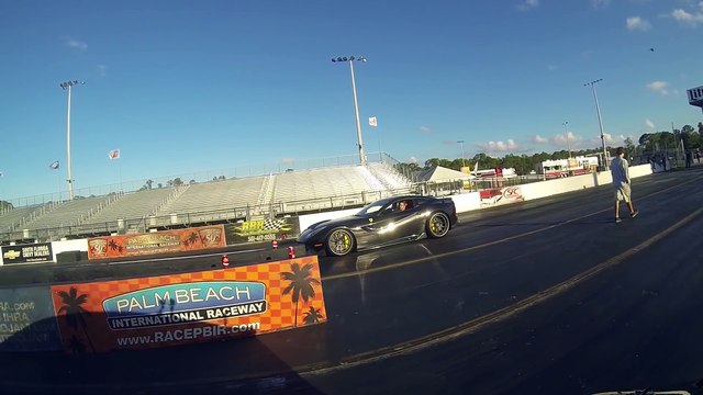 Tesla Model S P85D vs Ferrari F12 1-4 Mile Drag Racing