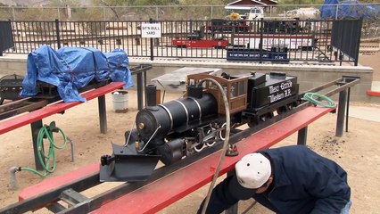 Live Steam West Valley Consolidation 2-8-0 first steam trial
