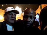 Two of the best boxers ever in one place Roy Jones Jr Chilling With Roberto Duran - esnews boxing