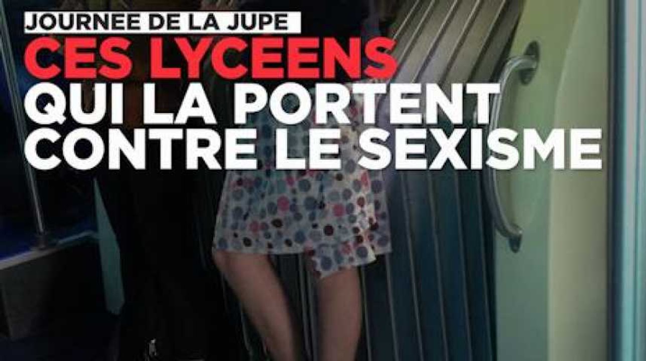Ces lycéens portent une jupe contre le sexisme