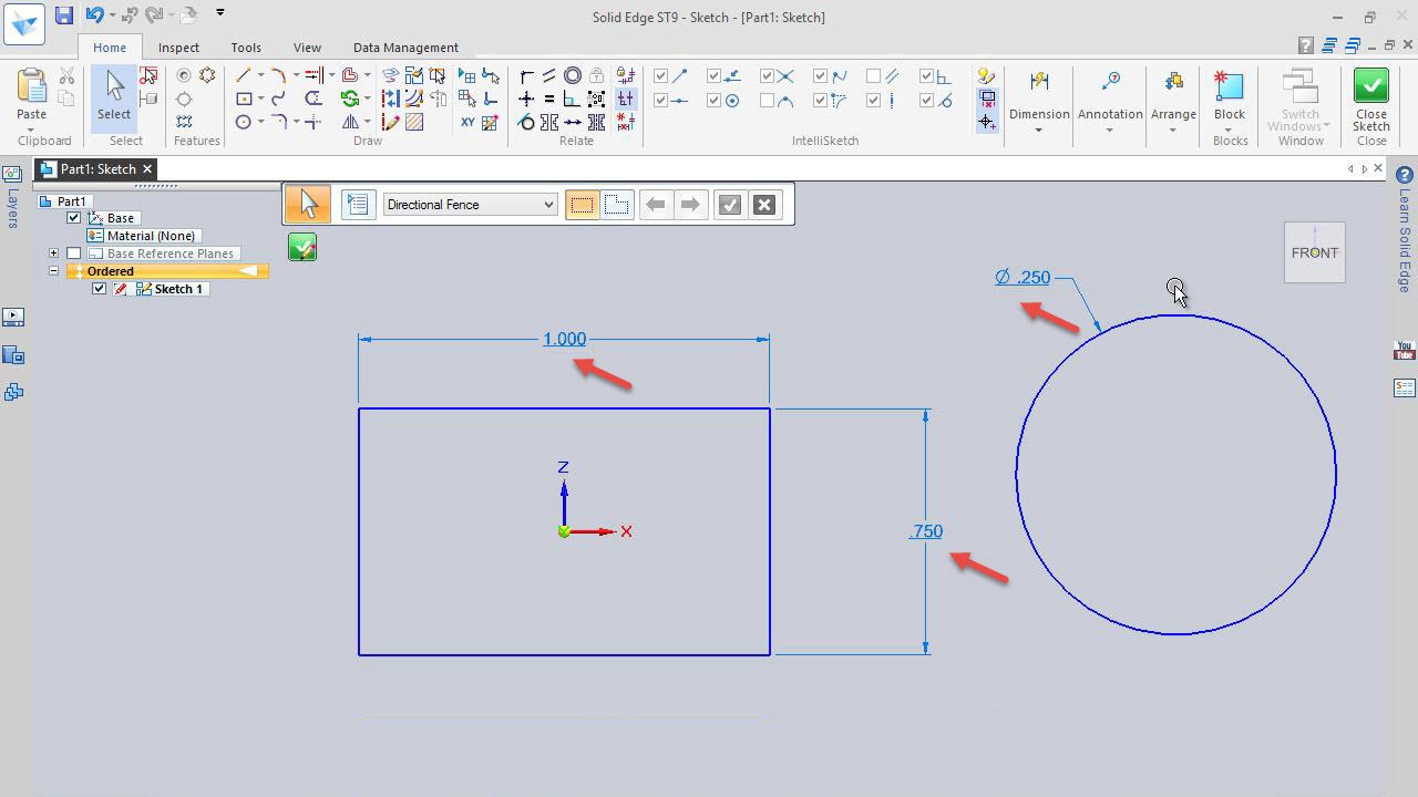 Dealing with Not to Scale Problem while using Smart Dimension Tool in Solid Edge