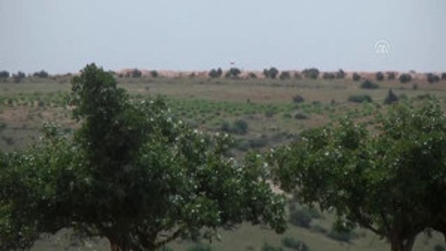 Terör Örgütü Pyd'nin Sınıra Suriye ve Rus Bayrağı Çekmesi