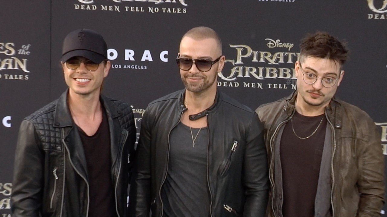 Joey Lawrence with Brothers "Pirates of the Caribbean Dead Men Tell No Tales" US Premiere