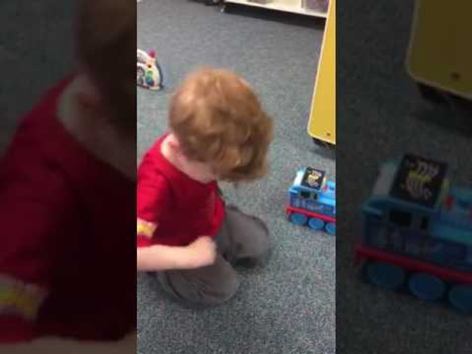 Adorable Boy Rocks Out With Thomas the Tank Engine