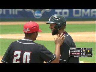 2016 Sun Belt Baseball Championship: UL Lafayette vs Arkansas State Game 12 Highlights