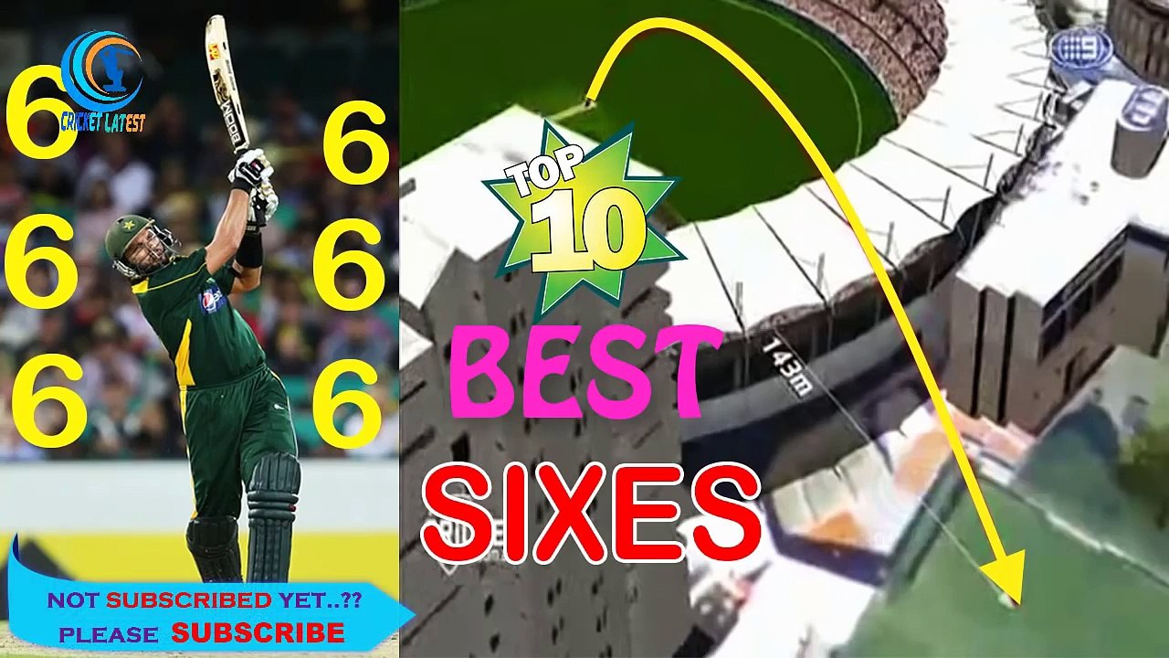 TOP 10 Biggest Sixes Out of Stadium in Cricket history - Longest Sixes