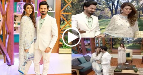 New couple Noman Habib and Asma in Jago Pakistan Jago after their marriage